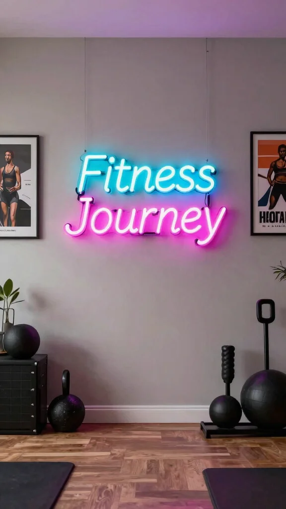 12 Home Gym Neon Sign Ideas That Keep You Motivated Every Session - 5. Custom Neon Sign 1