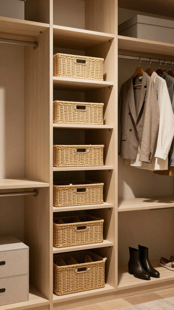 12 Modern Luxury Walk-in Closet Ideas Worth Designing Your Home Around - 7. Smart Storage Solutions: Organizing in Style 1