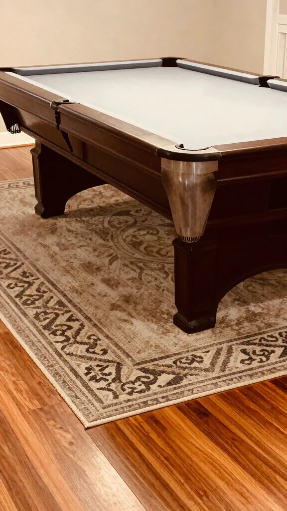 12 Pool Table Game Room Ideas That Entertain Guests Effortlessly - 11. Flooring That Complements the Space 1