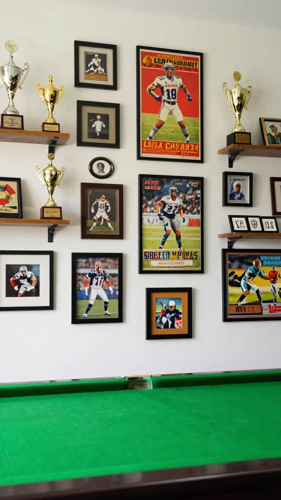 12 Pool Table Game Room Ideas That Entertain Guests Effortlessly - 5. Engaging Wall Art and Decor 1