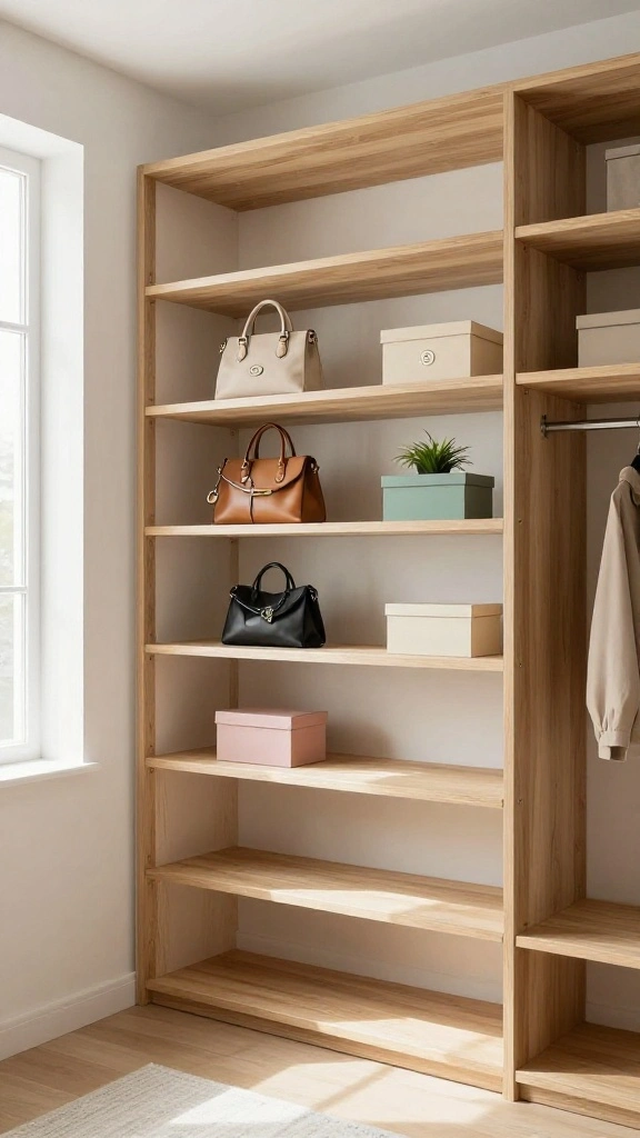 12 Walk-in Closet Built-in Ideas That Look Custom Without the Cost - 1. Floating Shelves for a Modern Touch 1