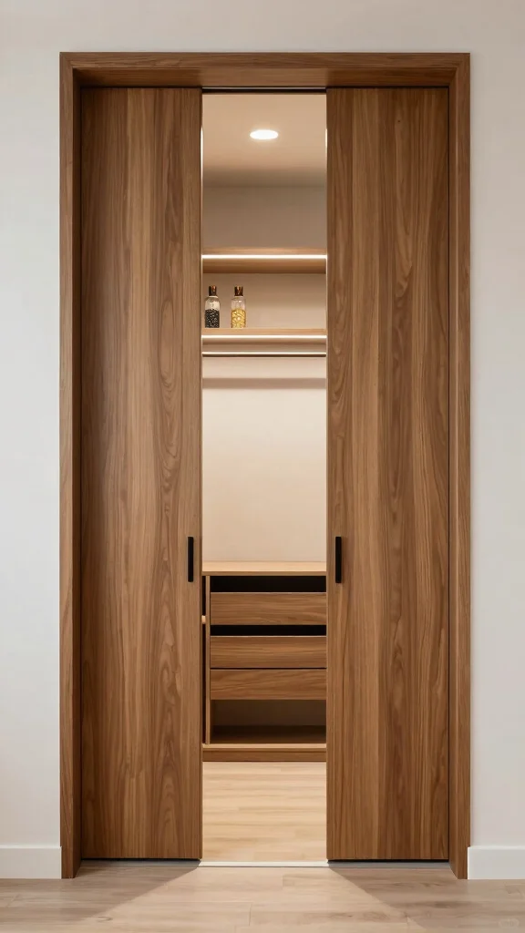 12 Walk-in Closet Door Ideas: From Sliding Panels to Glass Fronts - 11. Custom Built-in Doors 1