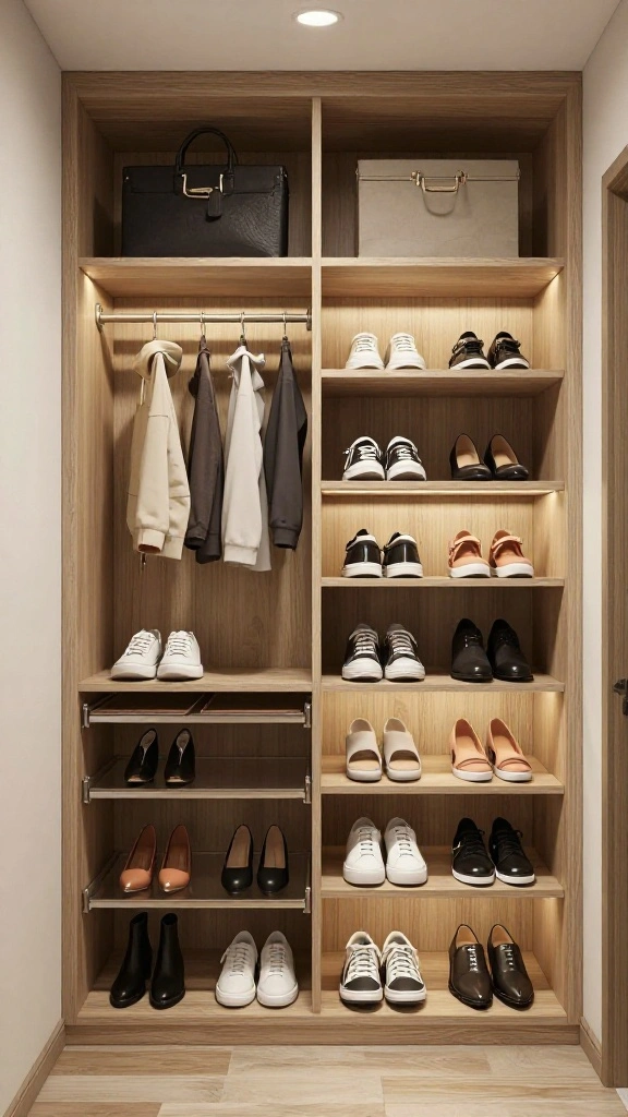 12 Walk-in Closet Shoe Storage Ideas for Every Collection Size - 7. Custom Built-Ins 1
