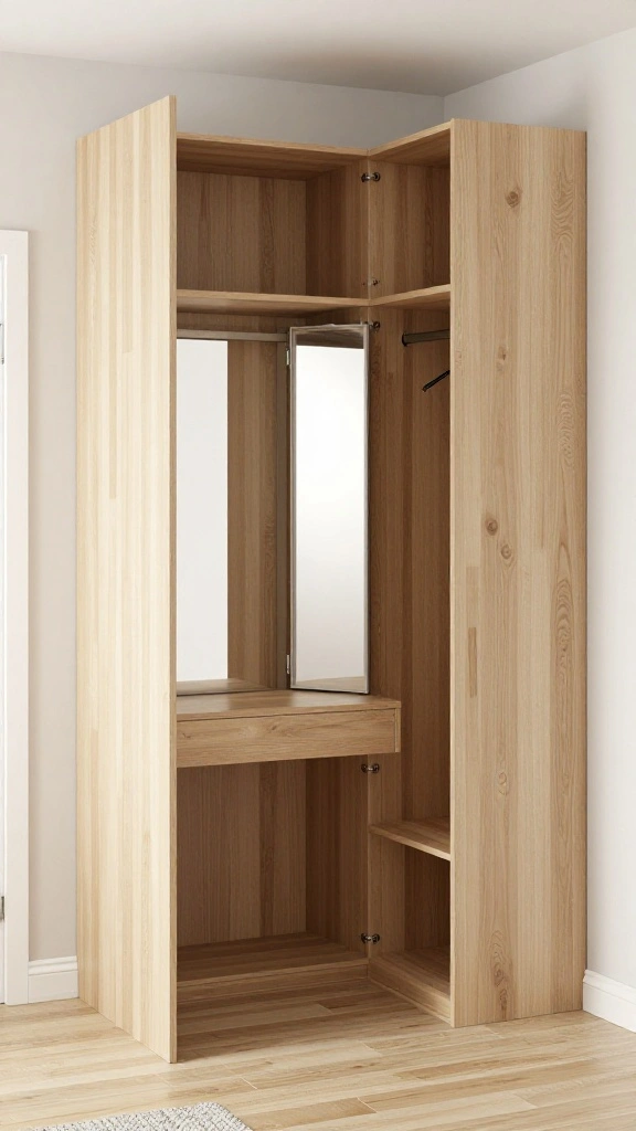 12 Walk-in Closet With Vanity Ideas for a Full Get-Ready Space - 12. Versatile Dual-Purpose Design 1