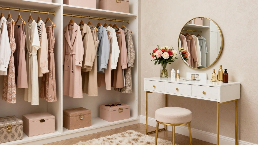 12 Walk-in Closet With Vanity Ideas for a Full Get-Ready Space
