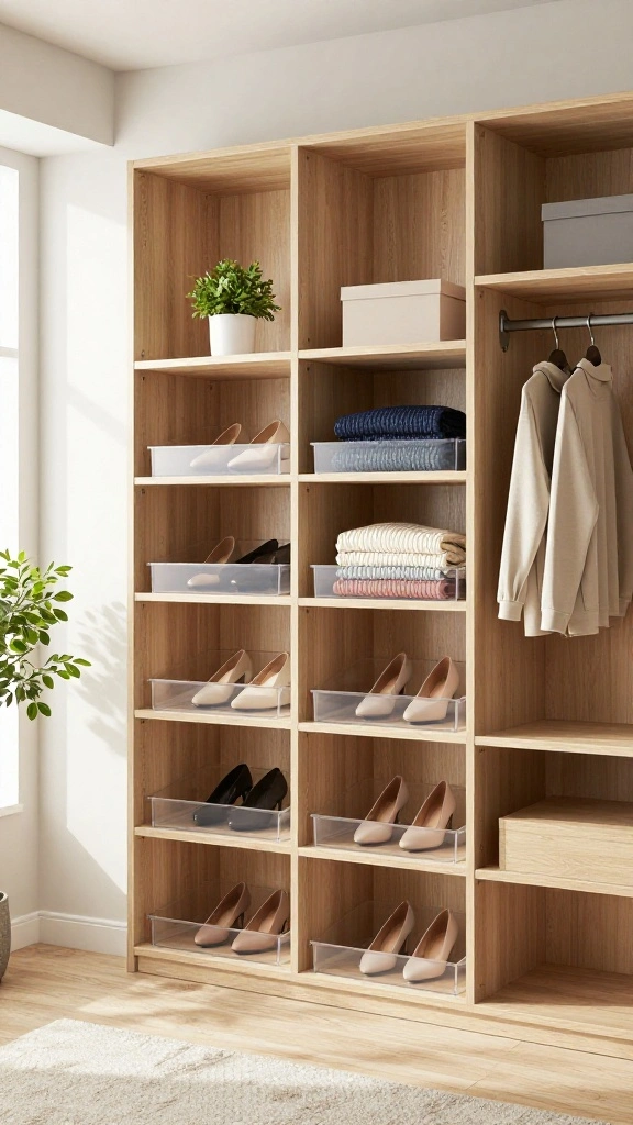 13 DIY Walk-in Closet Organization Ideas That Actually Work - 1. Customizable Shelving Units 1