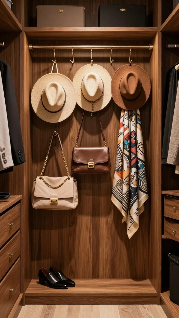 13 DIY Walk-in Closet Organization Ideas That Actually Work - 3. Over-the-Door Hooks 1