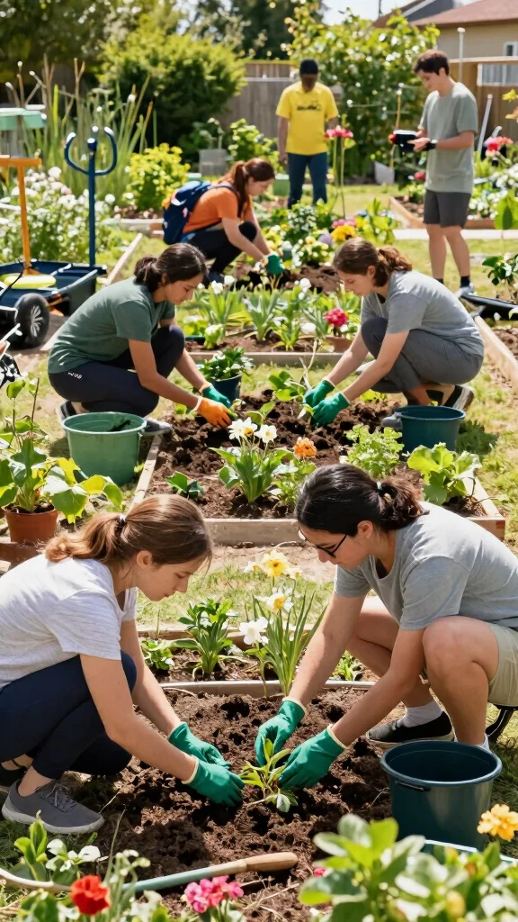 13 Eco-Friendly Home Gym Garage Ideas to Convert Your Spare Space - 13. Engage in Community Garden Projects 1