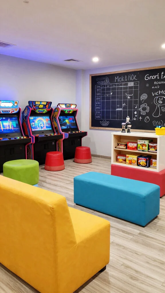 13 Game Room Basement Ideas to Transform Unused Space - 12. Family Fun Zone 1