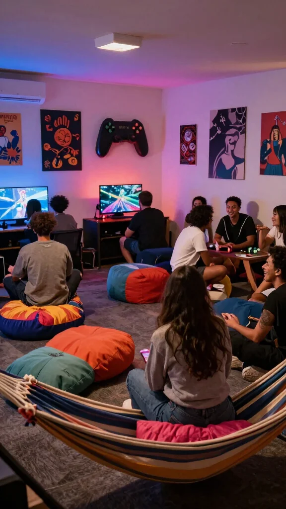 13 Game Room Furniture Ideas for Every Style and Player - 11. Unique Seating Options 1