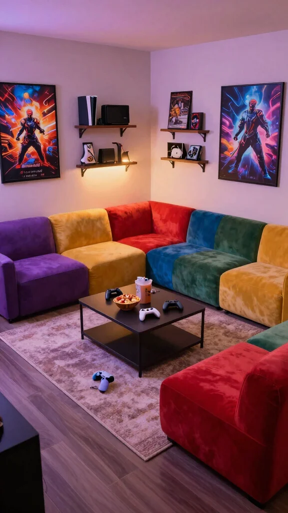13 Game Room Furniture Ideas for Every Style and Player - 2. Modular Furniture for Adaptive Spaces 1