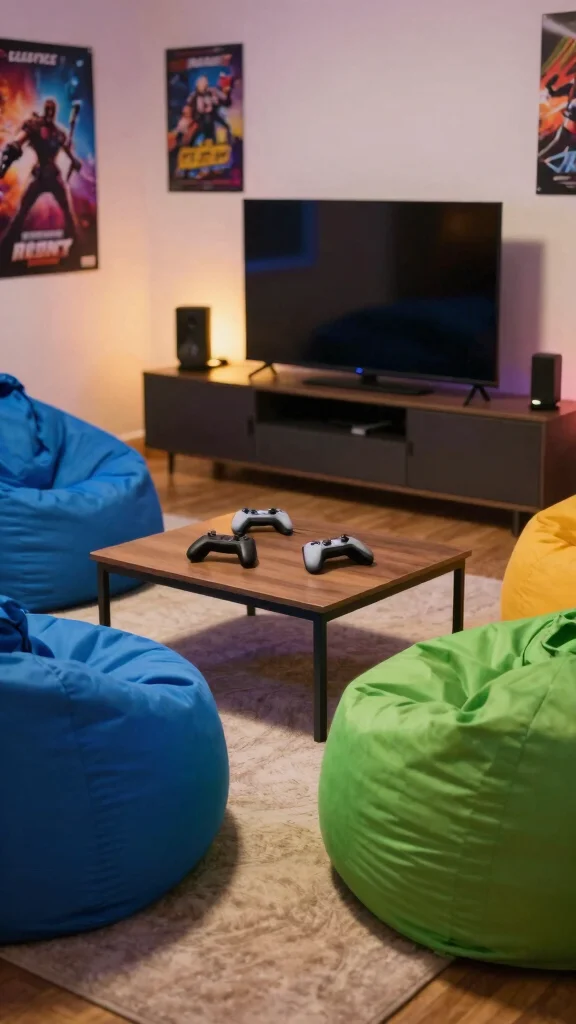 13 Game Room Furniture Ideas for Every Style and Player - 6. Cozy Bean Bags 1