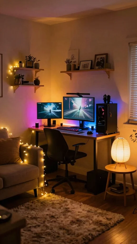 13 Game Room Ideas on a Budget That Still Look Incredible - 3. DIY Lighting Solutions 1