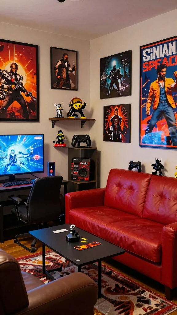 13 Game Room Man Cave Ideas to Create the Perfect Retreat - 12. Personalized Themes 1