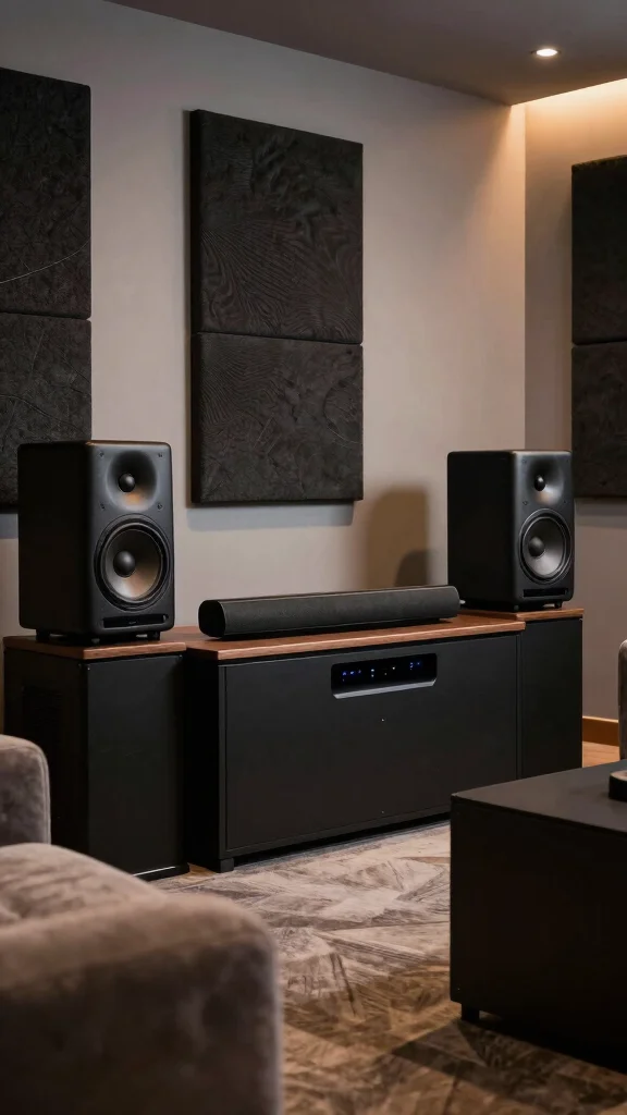 13 Game Room Setup Ideas to Build the Ultimate Play Space - 11. Sound System Setup 1