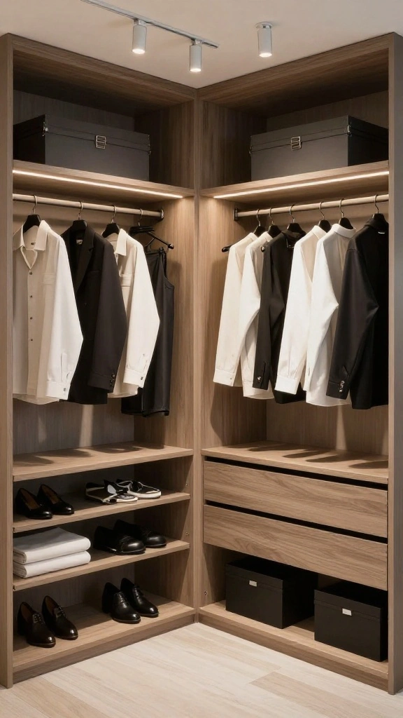 13 Walk-in Closet Light Fixture Ideas for Flattering, Functional Light - 10. Decorative Track Lighting 1