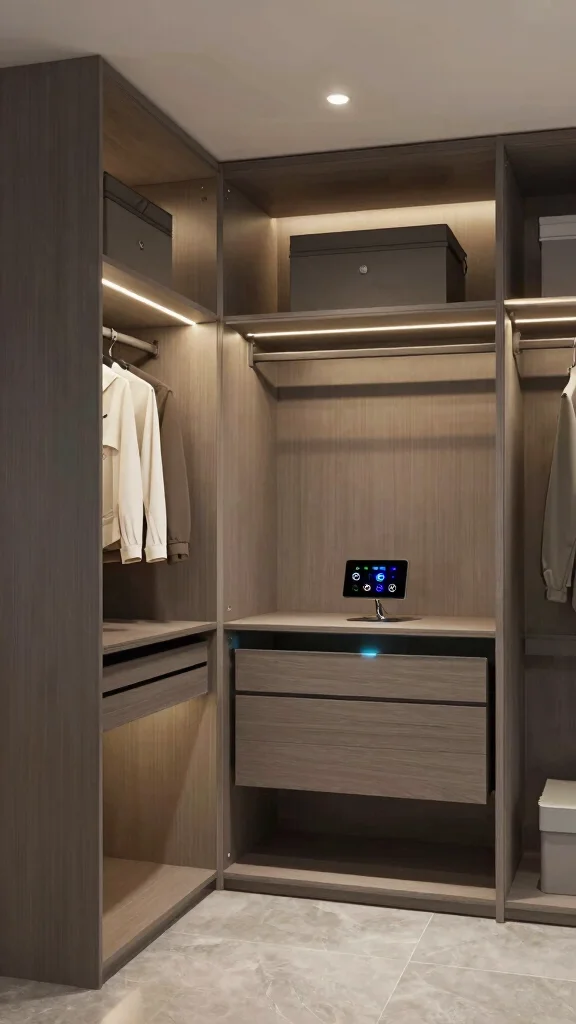 13 Walk-in Closet Light Fixture Ideas for Flattering, Functional Light - 6. Smart Lighting Solutions 1