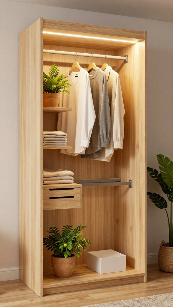 13 Walk-in Closet Lighting Concepts for the Most Flattering Glow - 10. Eco-Friendly Lighting Options 1