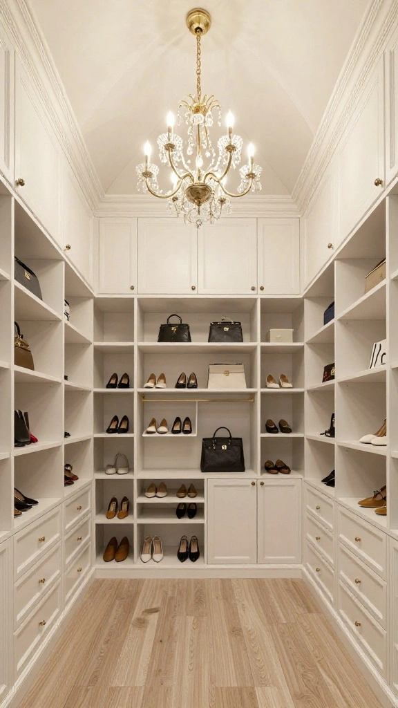 13 Walk-in Closet Remodel Ideas to Transform Your Storage Space - 6. Stylish Ceiling Heights and Vaulted Designs 1