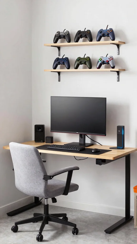 14 Game Room Arrangement Ideas for Every Budget and Space Size - 3. Compact Gaming Stations 1