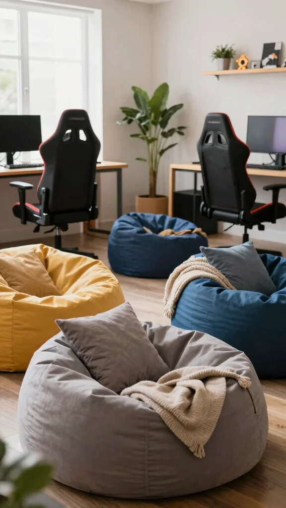 14 Game Room Man Cave Ideas for a Space That's All Yours - 8. Comfortable Gaming Seating 1