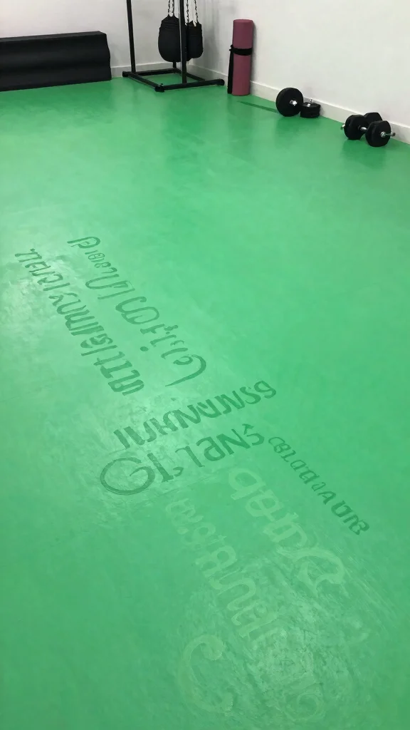 14 Home Gym Flooring Ideas for Every Budget and Workout Style - 11. Paint It Green! 1