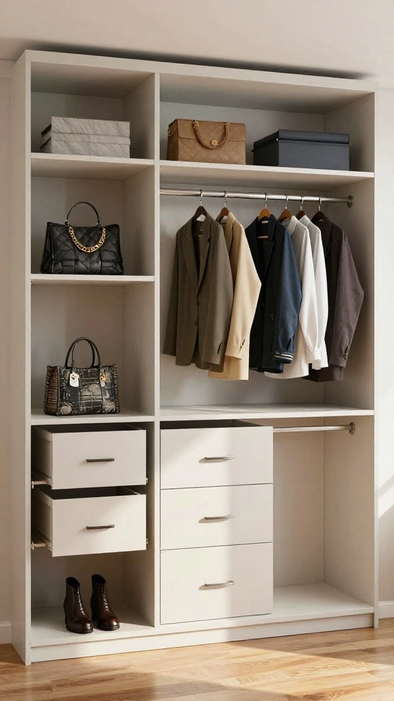 14 Walk-in Closet Makeover Ideas for a Total Transformation - 10. Customizable Closet Systems 1
