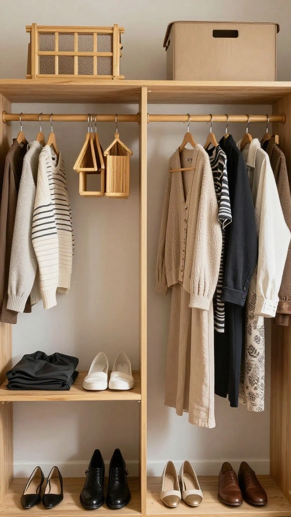14 Walk-in Closet Makeover Ideas for a Total Transformation - 4. Recycled Material Decor 1