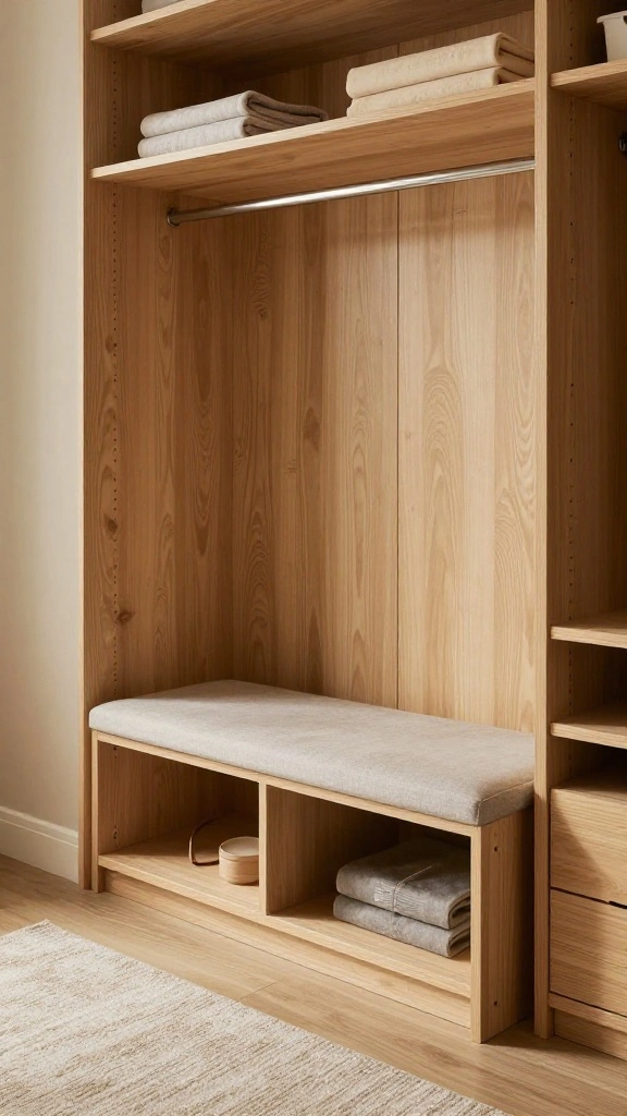 14 Walk-in Closet Makeover Ideas for a Total Transformation - 7. Multi-Functional Furniture 1