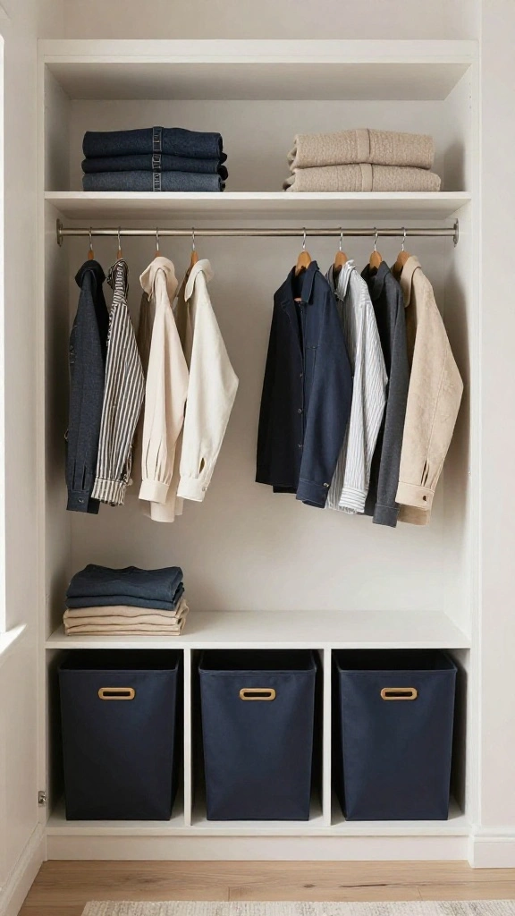 14 Walk-in Closet Organizer Ideas for a Tidy, Functional Space - 12. Seasonal Rotation Systems 1