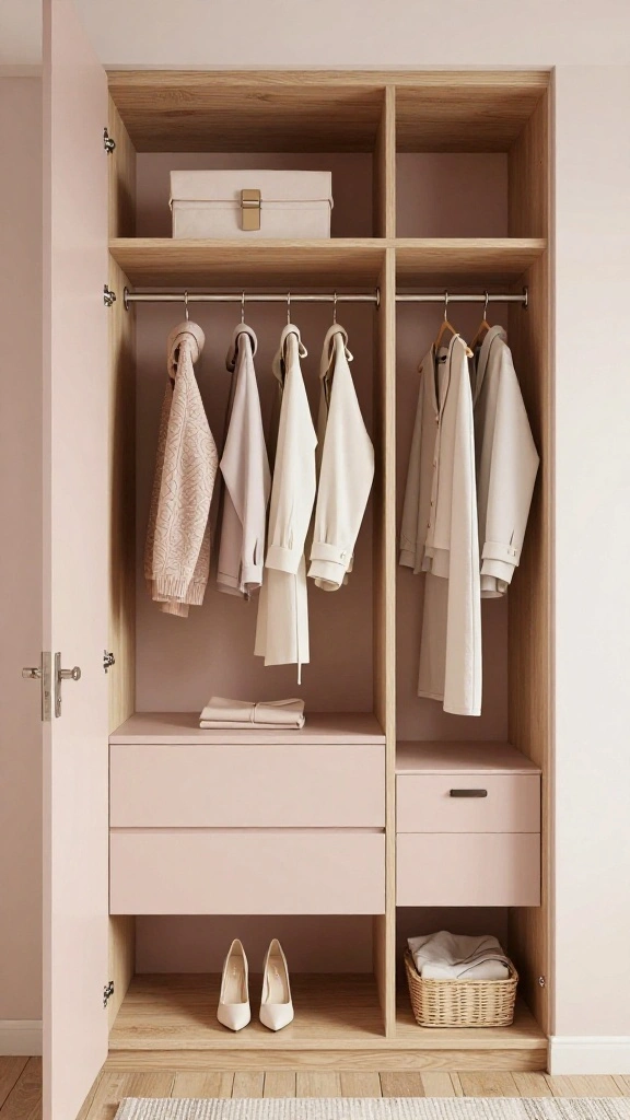 14 Walk-in Closet Organizer Ideas for a Tidy, Functional Space - 9. Thoughtful Color Schemes 1